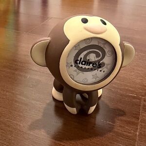 Claire's Brown and Cream Monkey picture frame